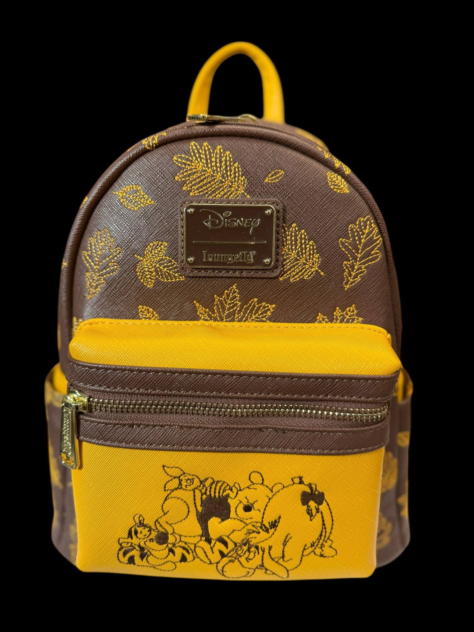Loungefly Disney Winnie the pooh Autumn Leaves Mini Backpack Loungefly Disney Winnie The Pooh Florals Mini Backpack | Hot  main image 4