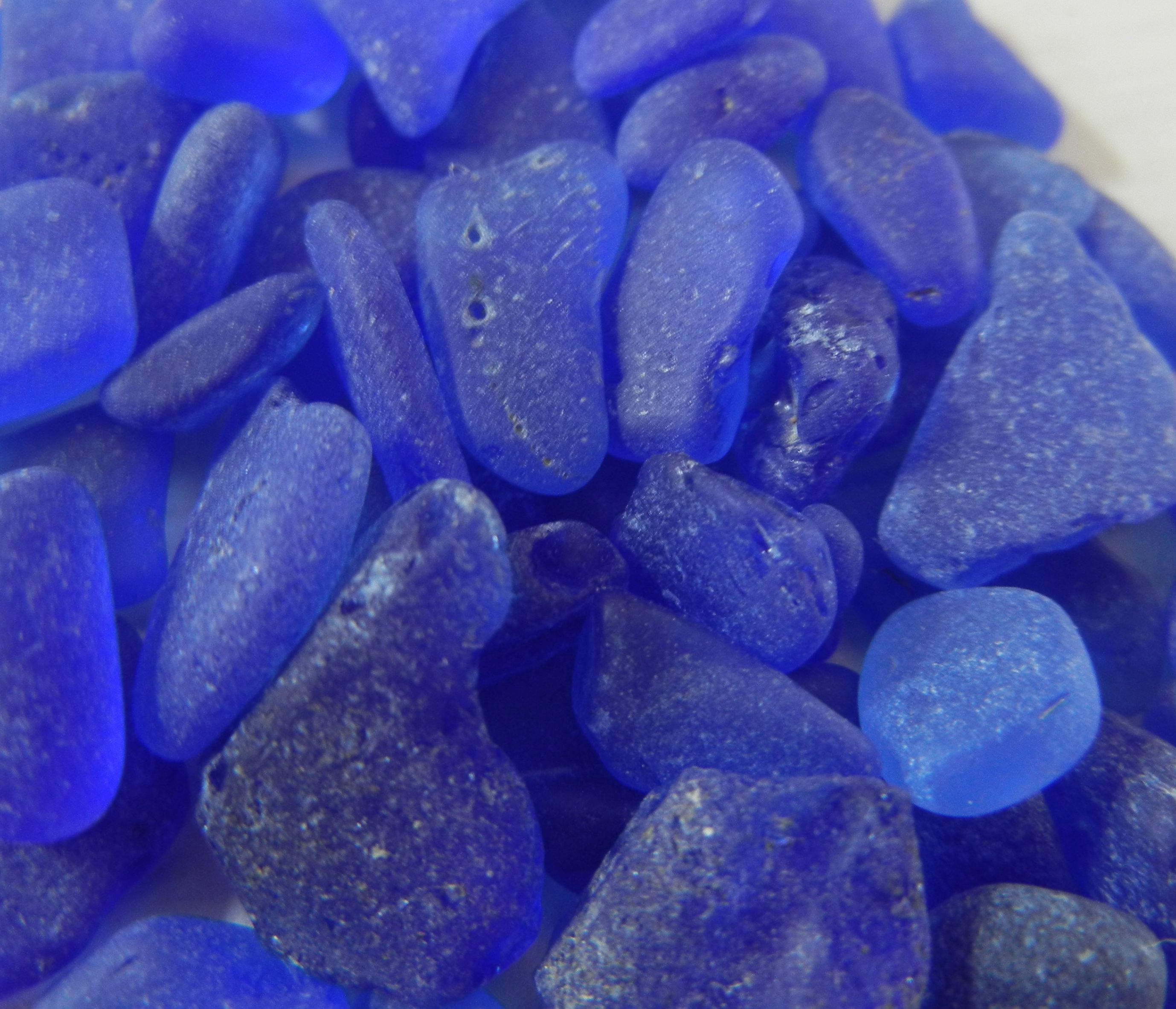 Colbalt Blue Sea Glass Necklace