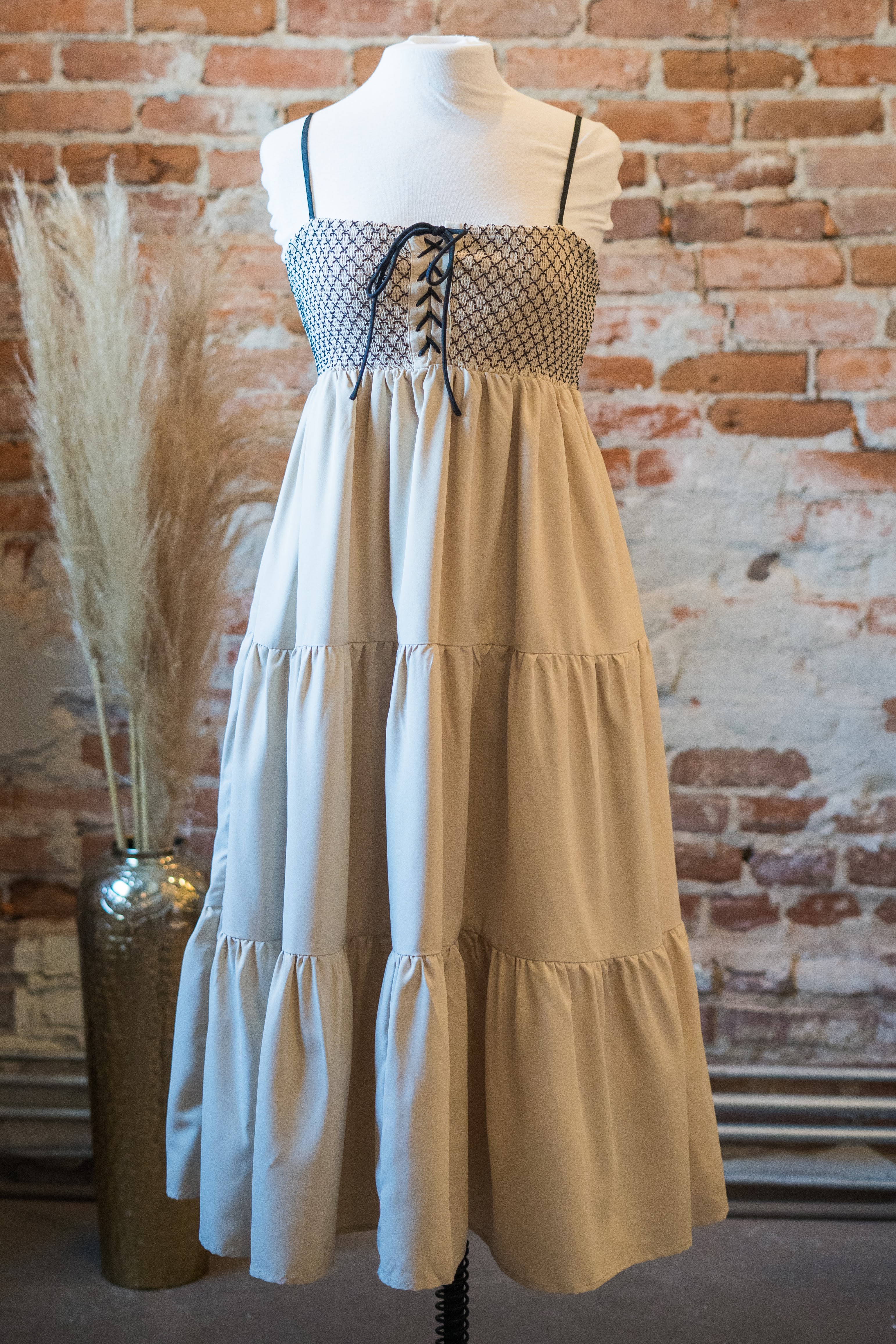 chicos tiered maxi dress Tiered Lace Dress