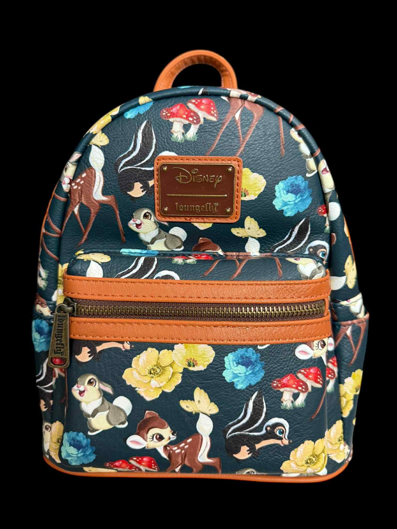 Loungefly Disney Bambi Thumper AOP Floral Mini Backpack Loungefly Disney Bambi Thumper Floral Mini Backpack | Hot Topic main image 2
