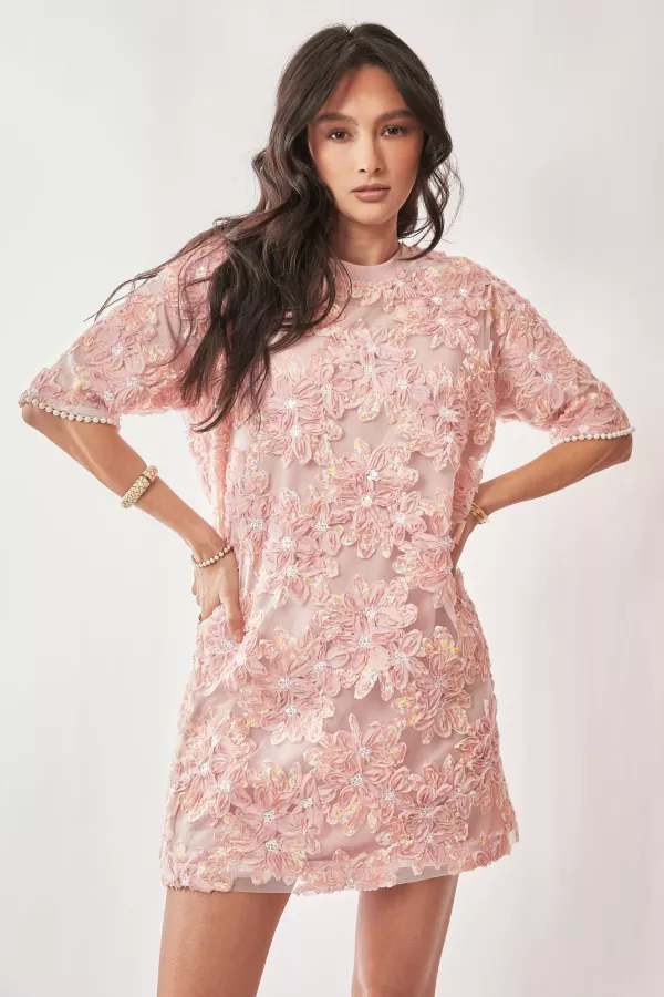Floral Embroidery Dress | Ivory Elk Boutique