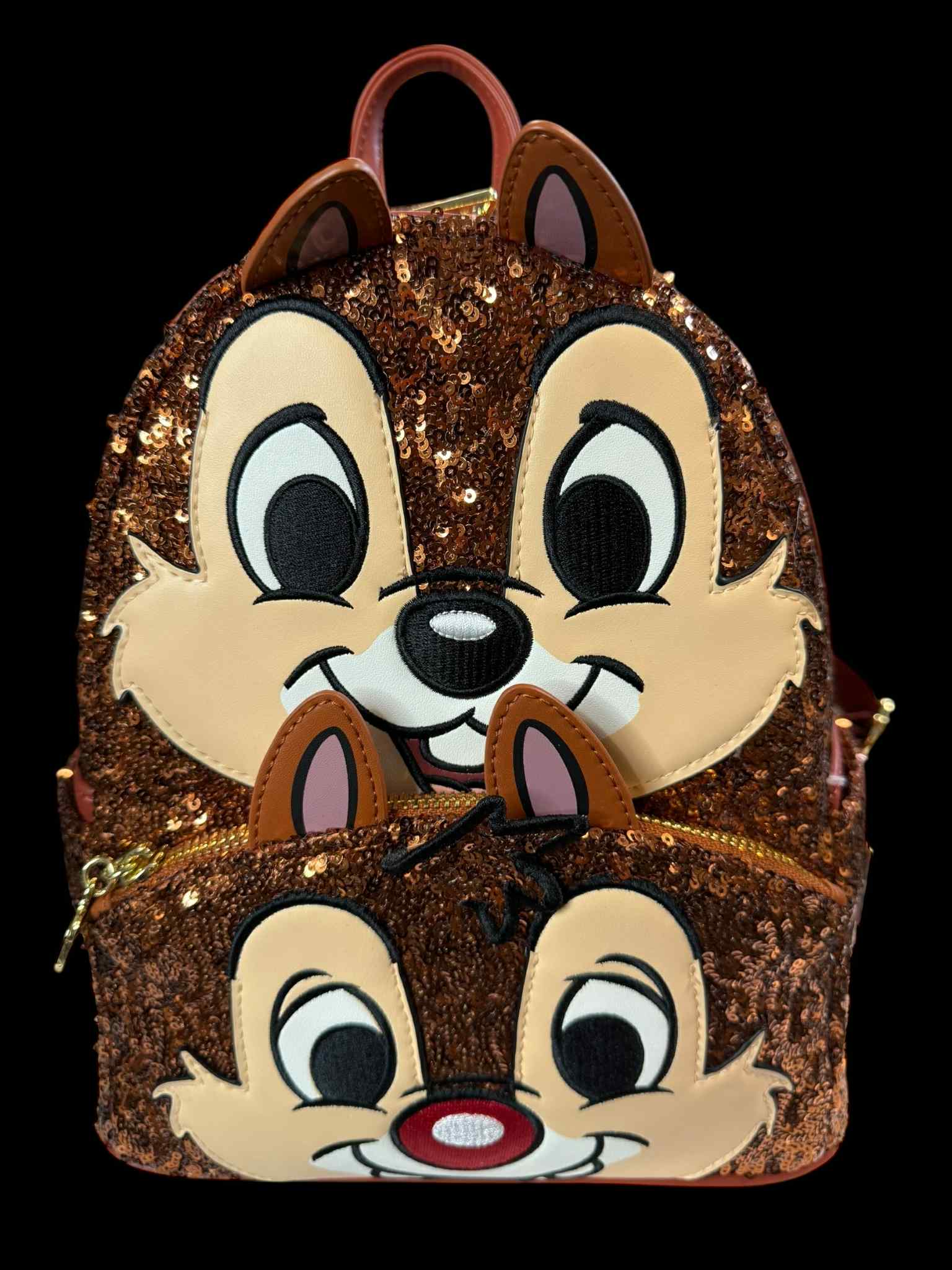 chip and dale loungefly mini backpack Loungefly Disney Chip 'n' Dale Exclusive Sequin Cosplay Mini Backpack
