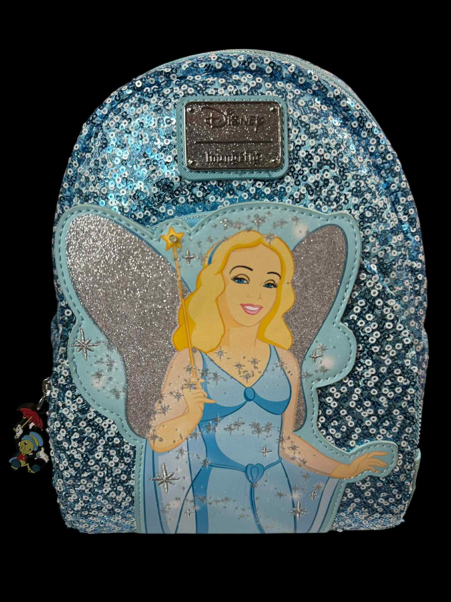 Loungefly Disney Pinocchio's Blue Fairy Sequin Light-Up Cosplay