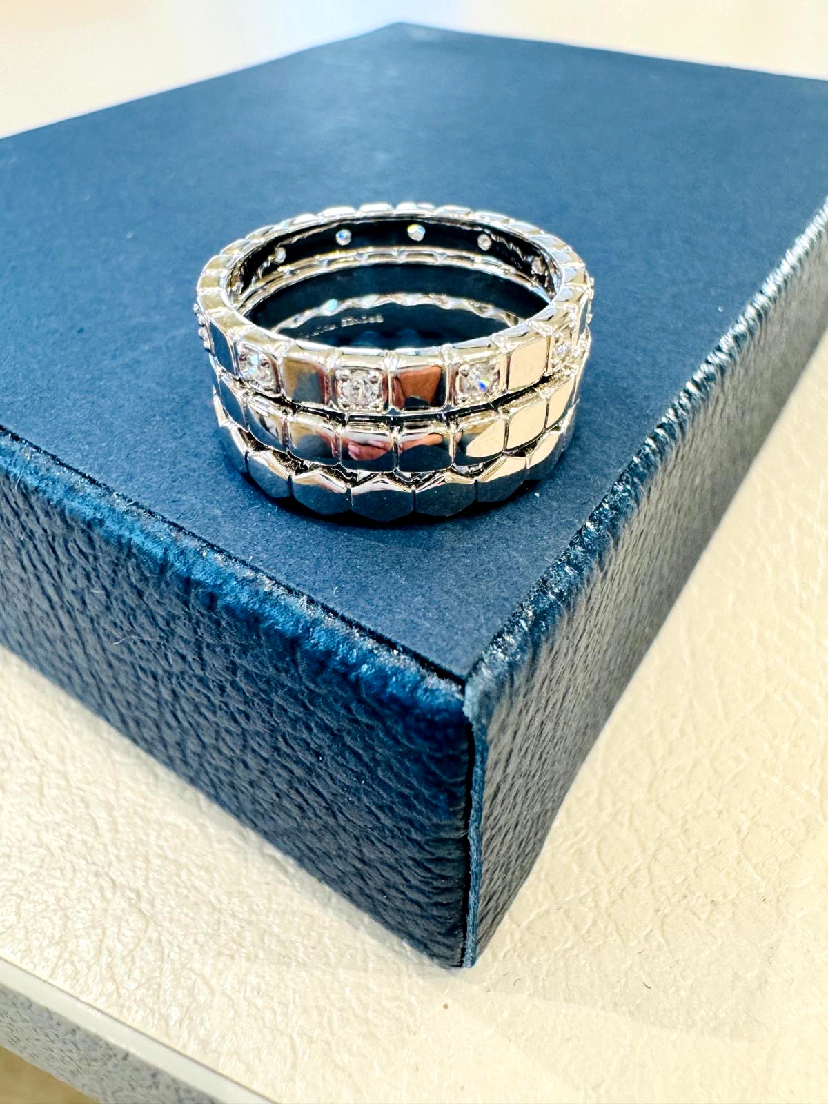 Set of 3 Italian Couture Inspired Rings