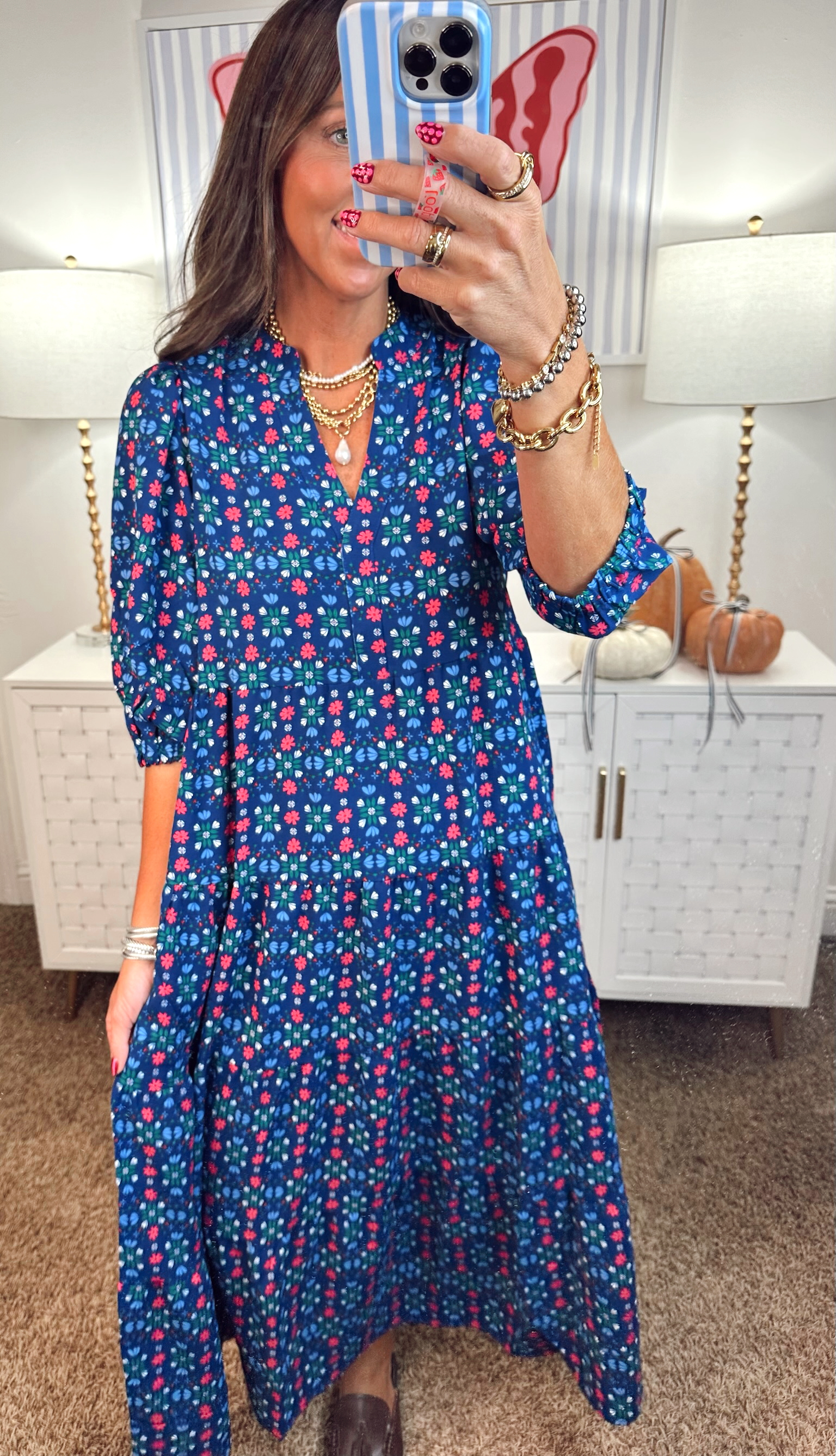 Mary Square Take Two Navy Cameron Dress | Fly Boutique