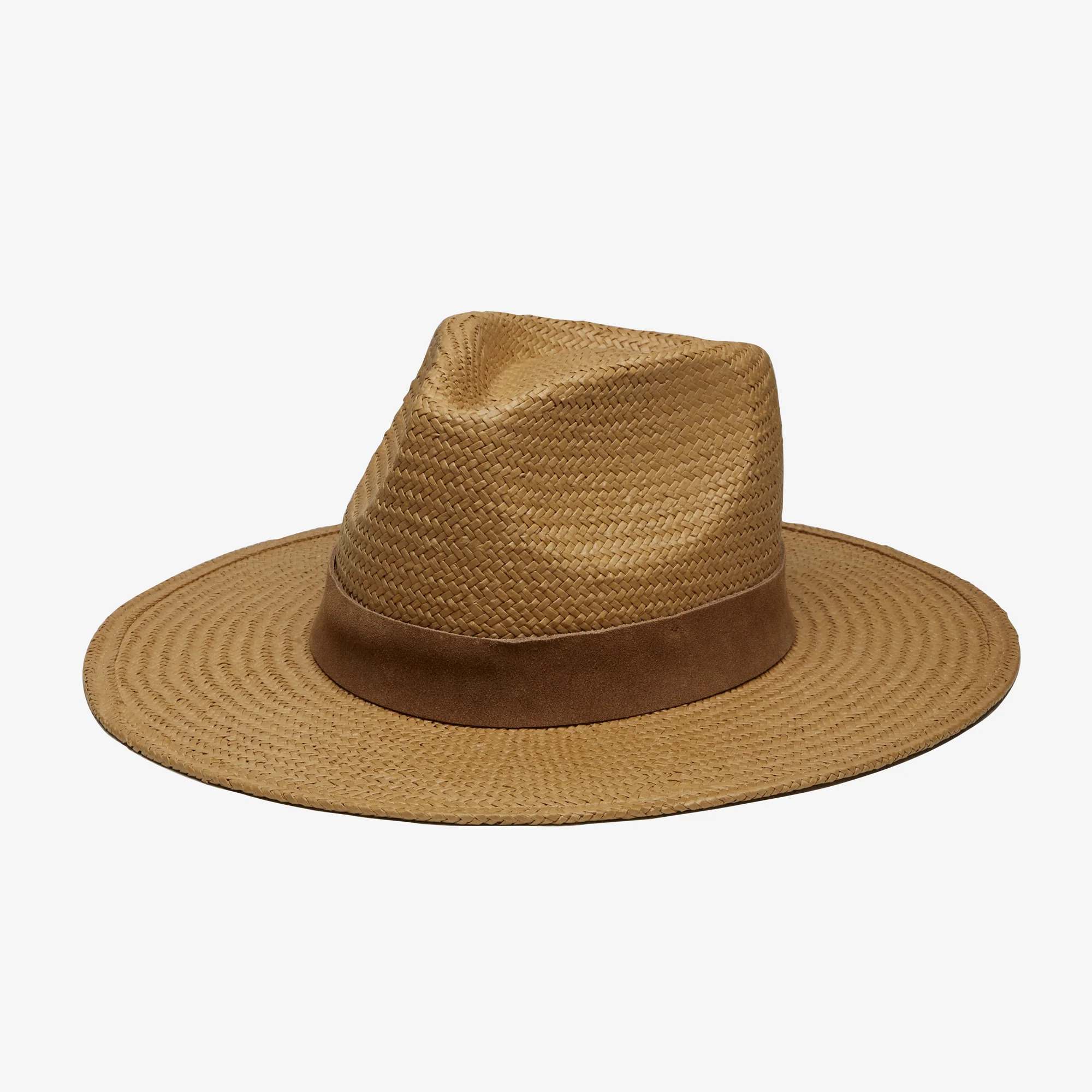 New Wyeth Sutton Paper Straw Camel Fedora Hat One Size NWT Dalton Paper Straw Sun Hat in Natural main image 3