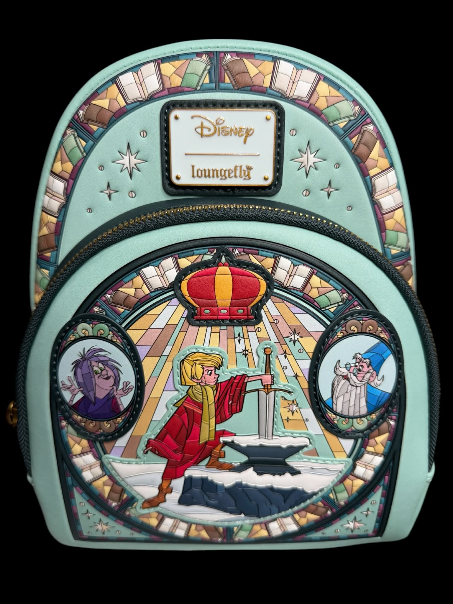 Loungefly Disney The Sword in the Stone Stained Glass Portrait 