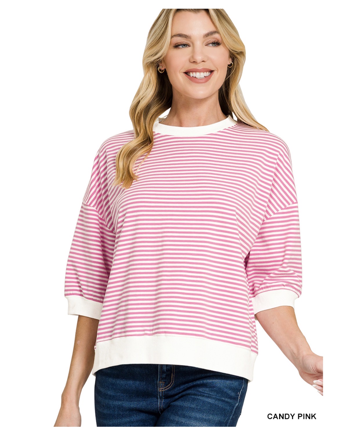 Silvia Striped Top | PERIWINKLE POPPY BOUTIQUE