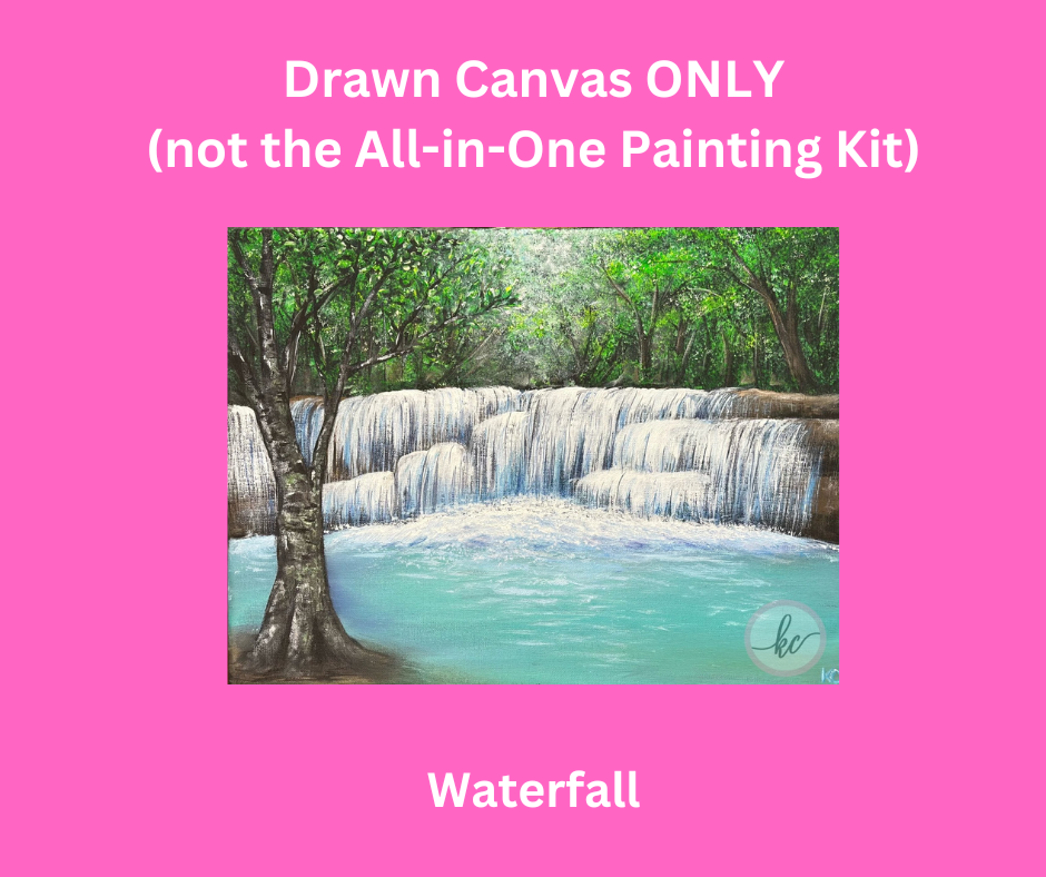 Product: Waterfall - Drawn Canvas Only