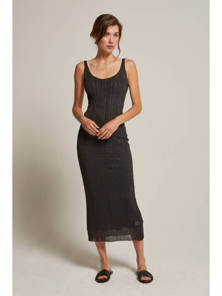 z supply women's palisades midi dress black Z Supply Black Palisades Midi Dress