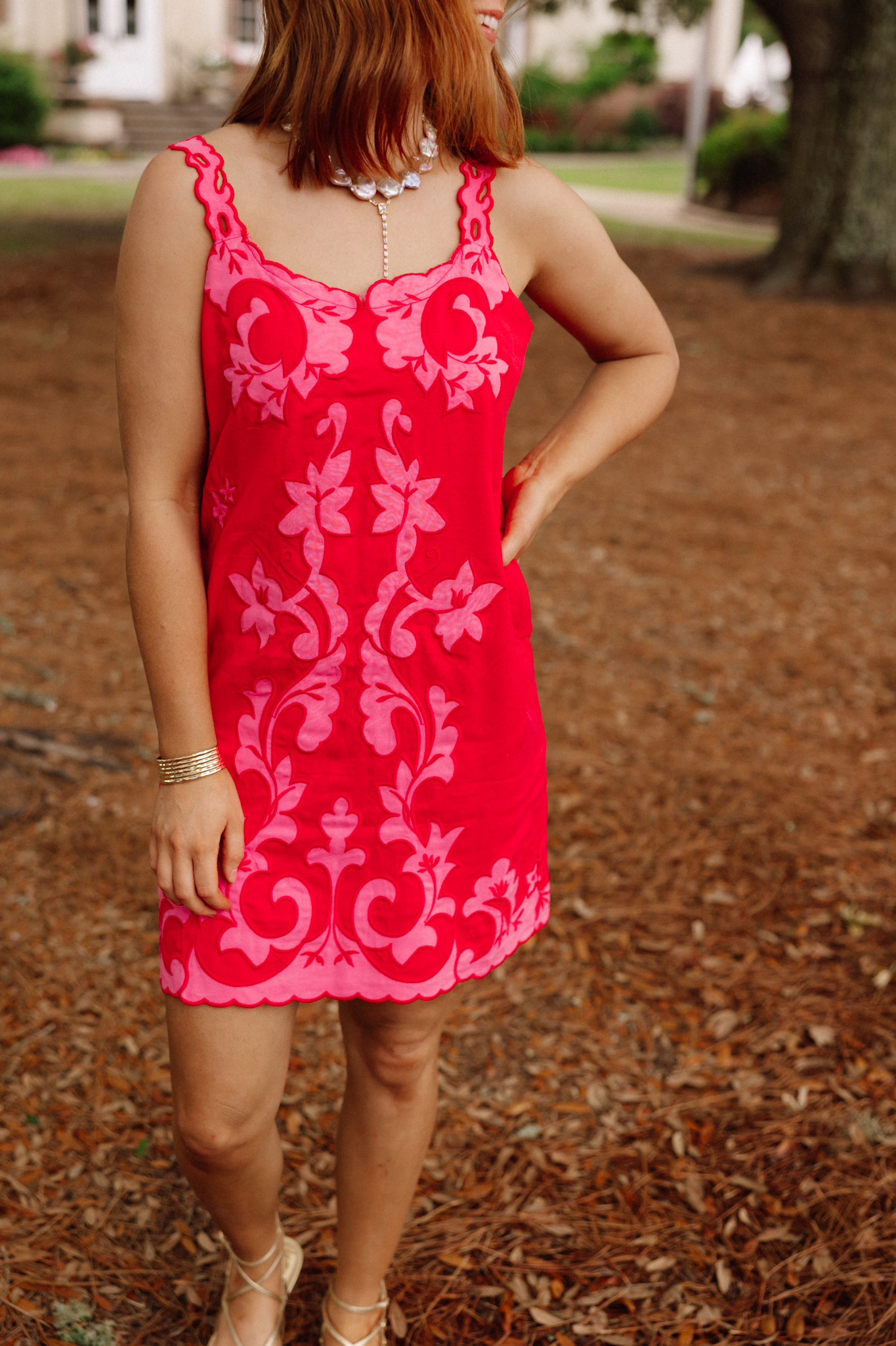 embroidered mini shift dress The Performance Chino | Uniform | Deep Navy main image 1